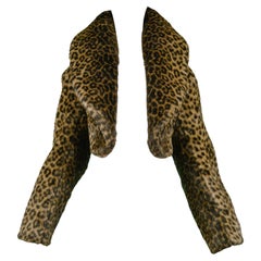 Veste runway iconique Azzedine Alaia en faux léopard 1991