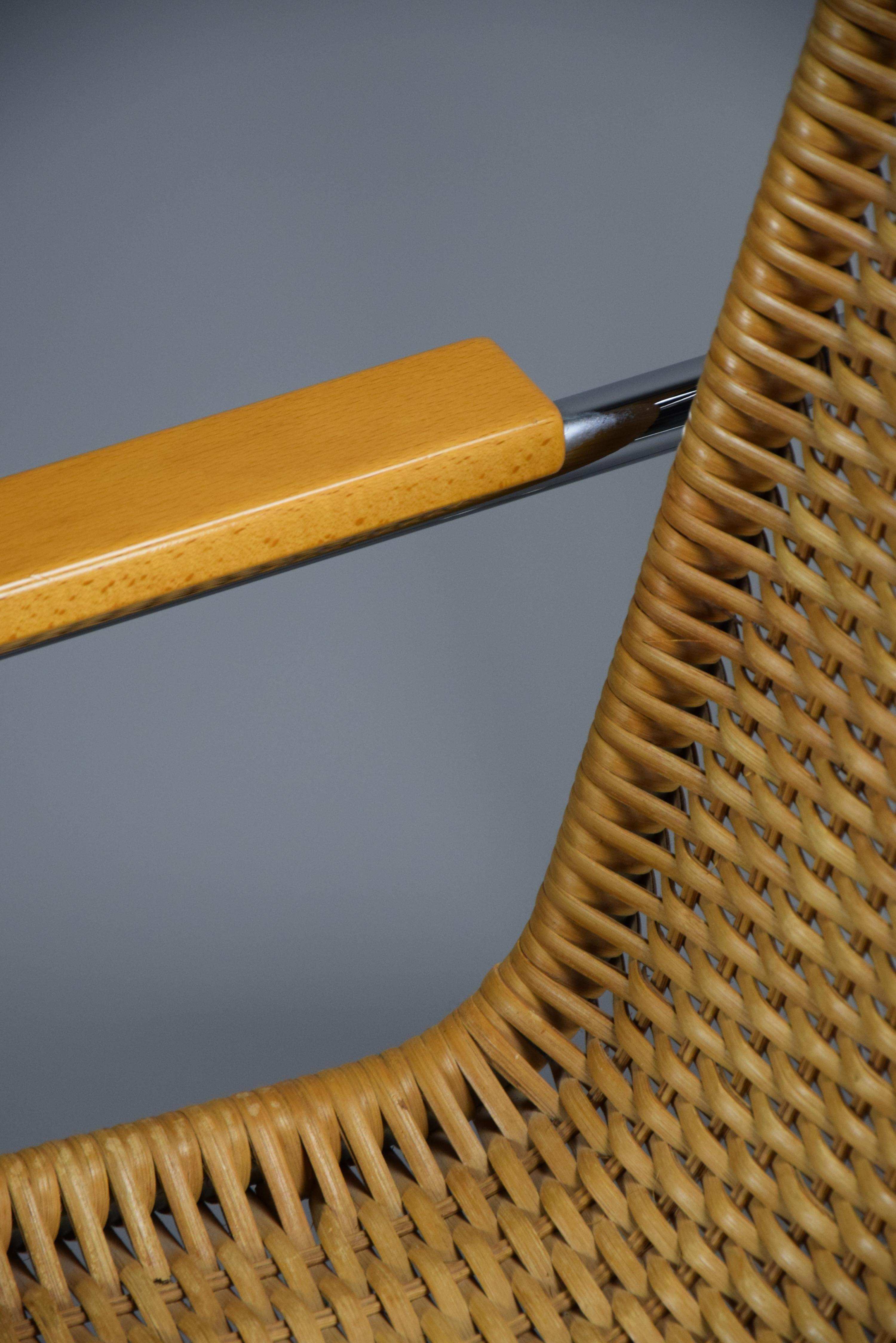 Iconic B35 Lounge Chair and Hocker by Marcel Breuer for Thonet 1970 For Sale 6