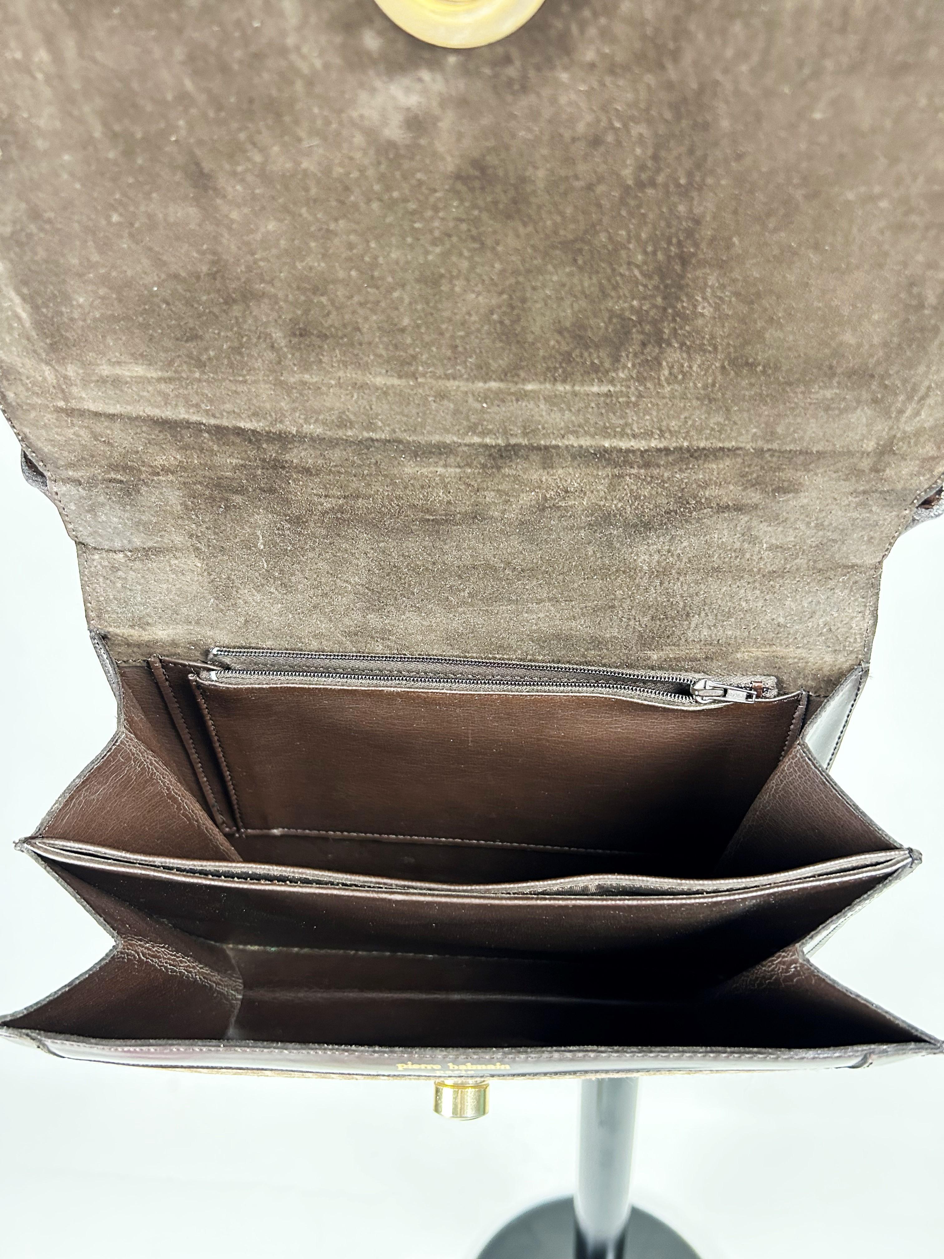 Bolso icónico de Pierre Balmain con monograma Laberinto - París Circa 1971-1975 en venta 4
