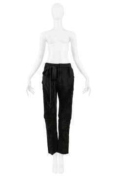 Iconic Balenciaga by Ghesquiere Black Cargo Pants 2002