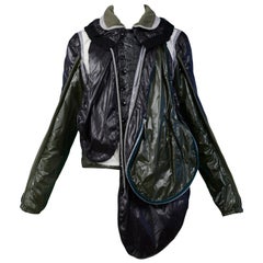 Iconic Balenciaga By Nicolas Ghesquiere Green Parachute Jacket 2003