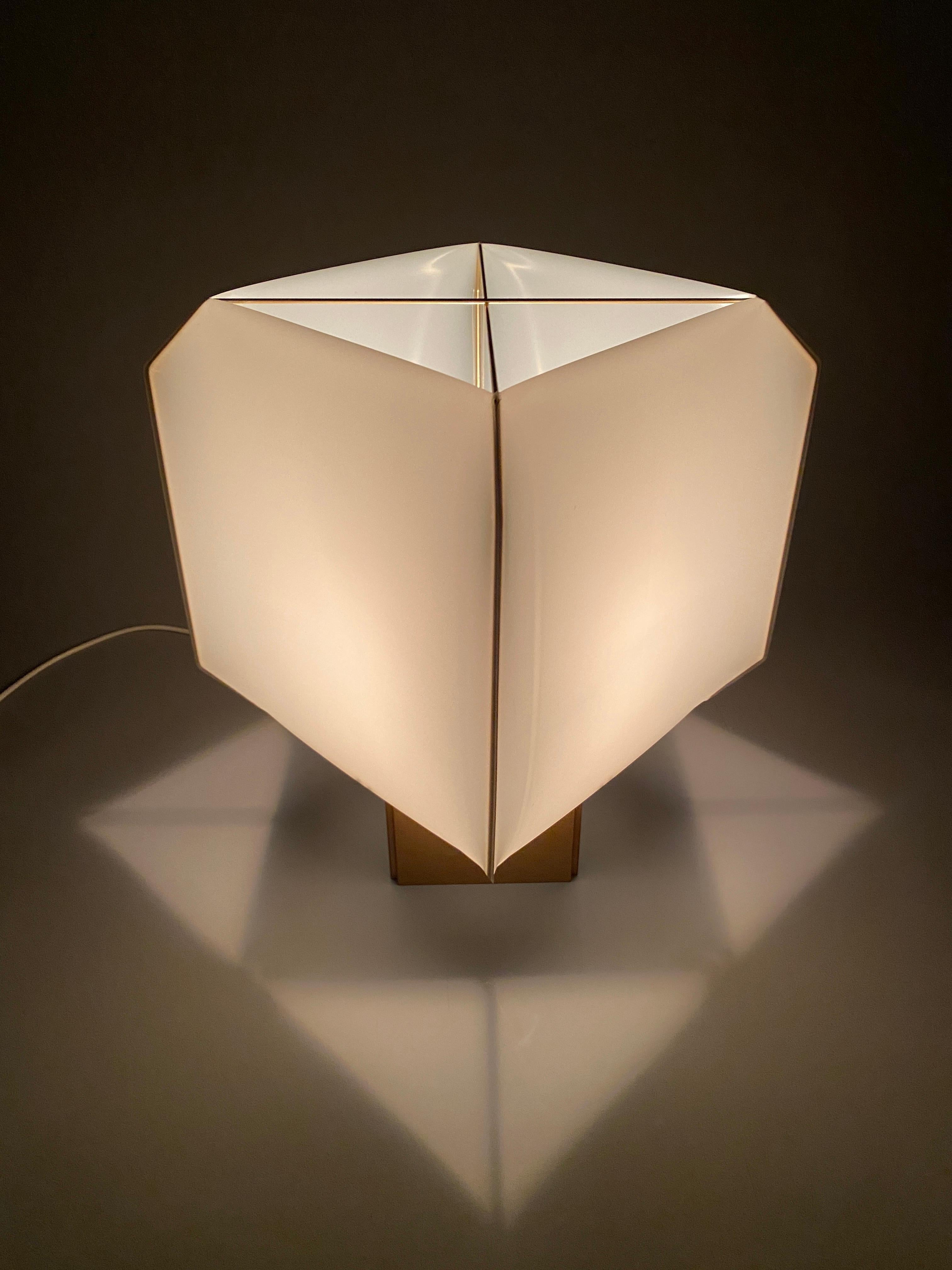 Iconic Bali Table Lamp by Bruno Munari for Danese Milano 1958 en venta 3