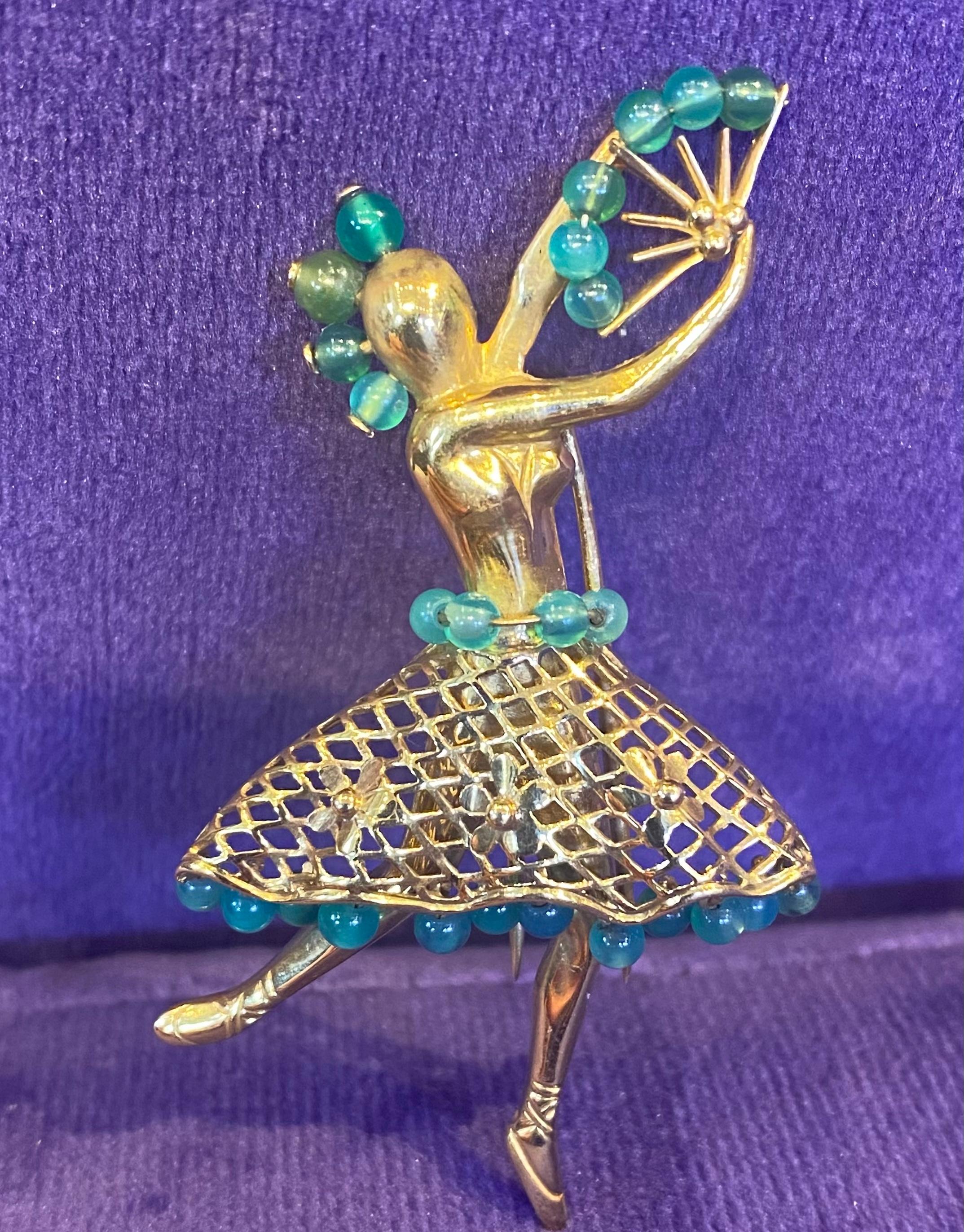 Bead Iconic Ballerina Brooch by Van Cleef and Arpels