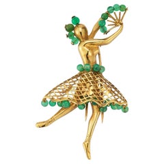 Iconic Ballerina Brooch by Van Cleef and Arpels For Sale at 1stDibs