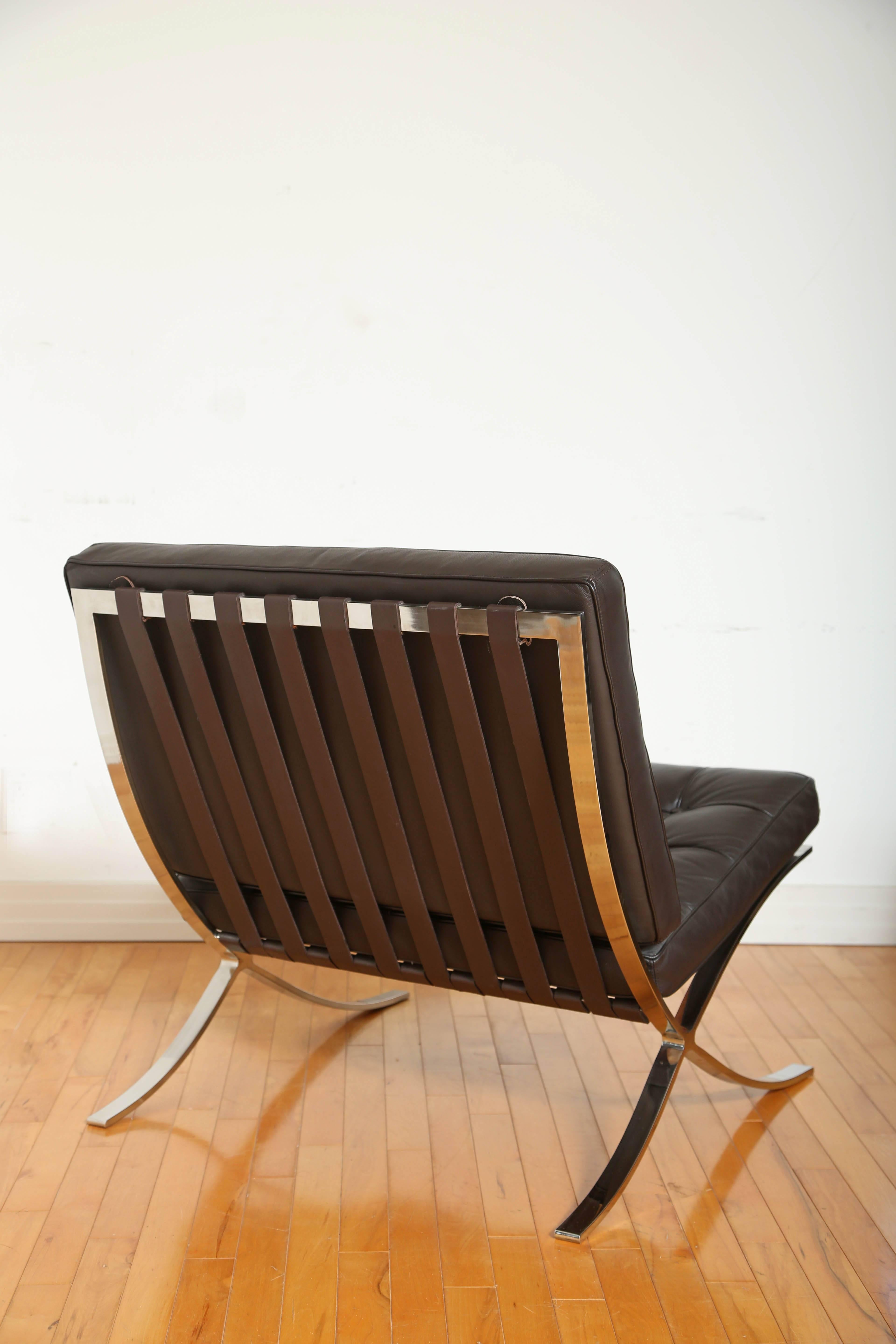 Mid-Century Modern Iconic Barcelona Lounge Chair by Mies van der Rohe