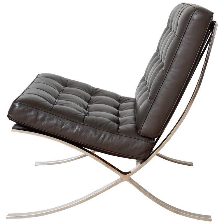 Iconic Barcelona Lounge Chair by Mies van der Rohe at 1stDibs