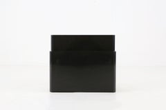 Iconic black magazine rack 4676 by Giotto Stoppino for Kartel, Italy 1970s