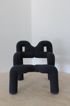 Iconic  grey Armchair by Terje Ekstrom, Norway, 1980s for Oliviagrey