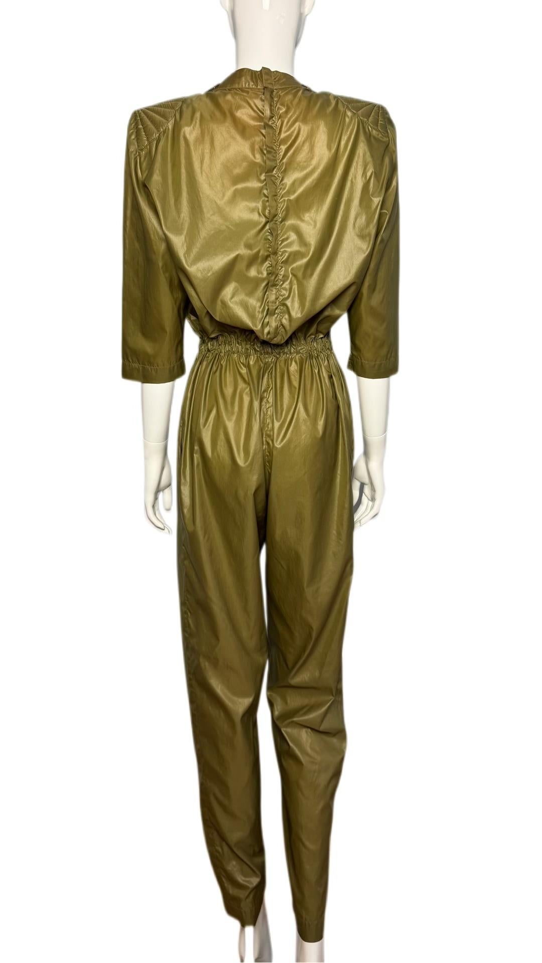 Brown Iconic Blondie Jumpsuit 1979 Thierry Mugler For Sale