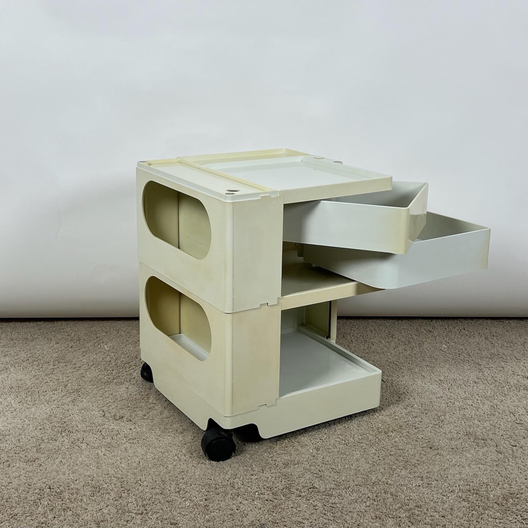 tep into the world of timeless design with the legendary Boby Trolley, a masterpiece crafted by the visionary Joe Colombo and produced by Bieffeplast in the 1970s. This iconic storage solution is not just furniture; it's a piece of history.

A