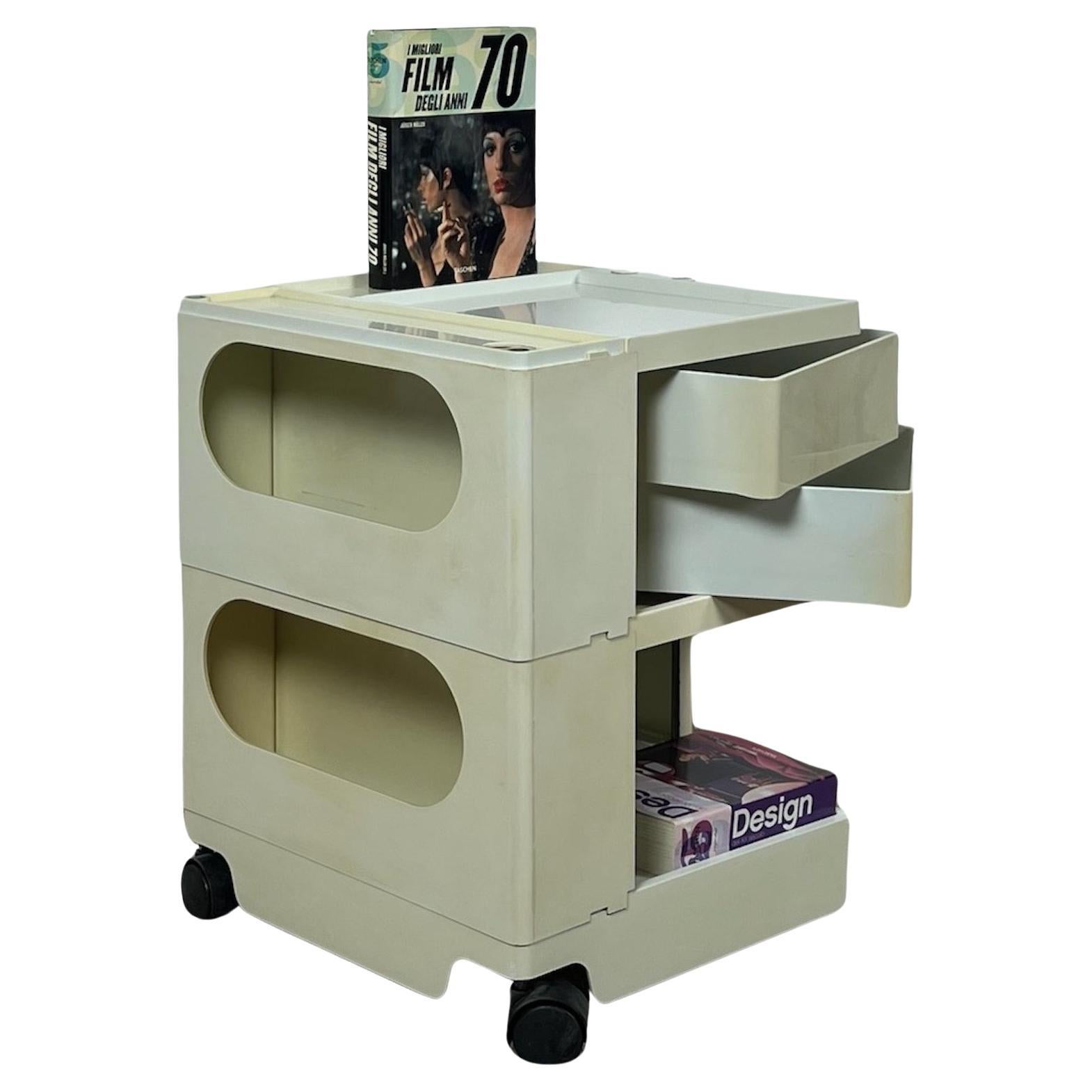 Iconique chariot Boby de Joe Colombo - Cabinet primé de l'ère spatiale, années 1970 en vente