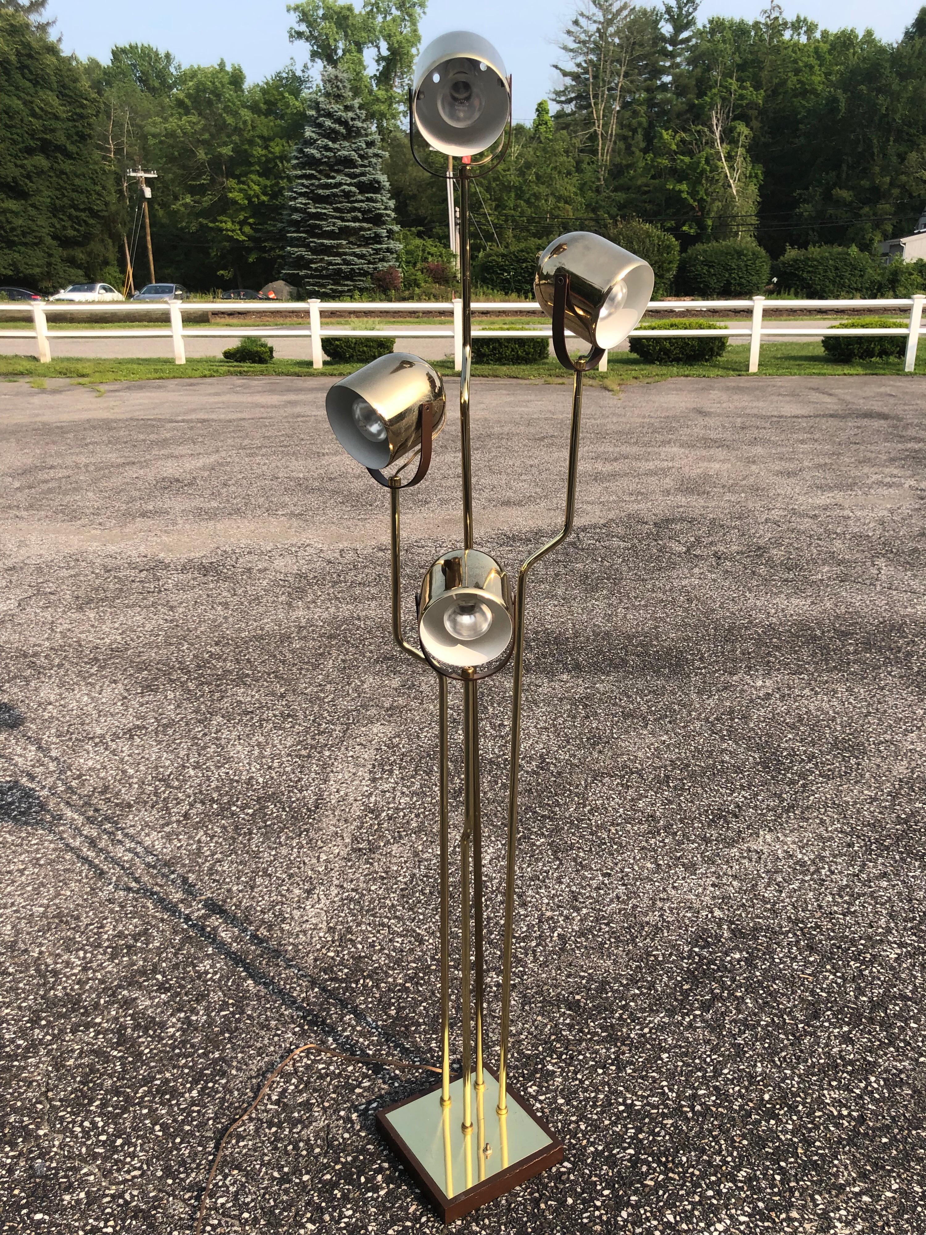 Mid-Century Modern Iconic Brass Floor Lamp by Goffredo Reggiani, 1970s