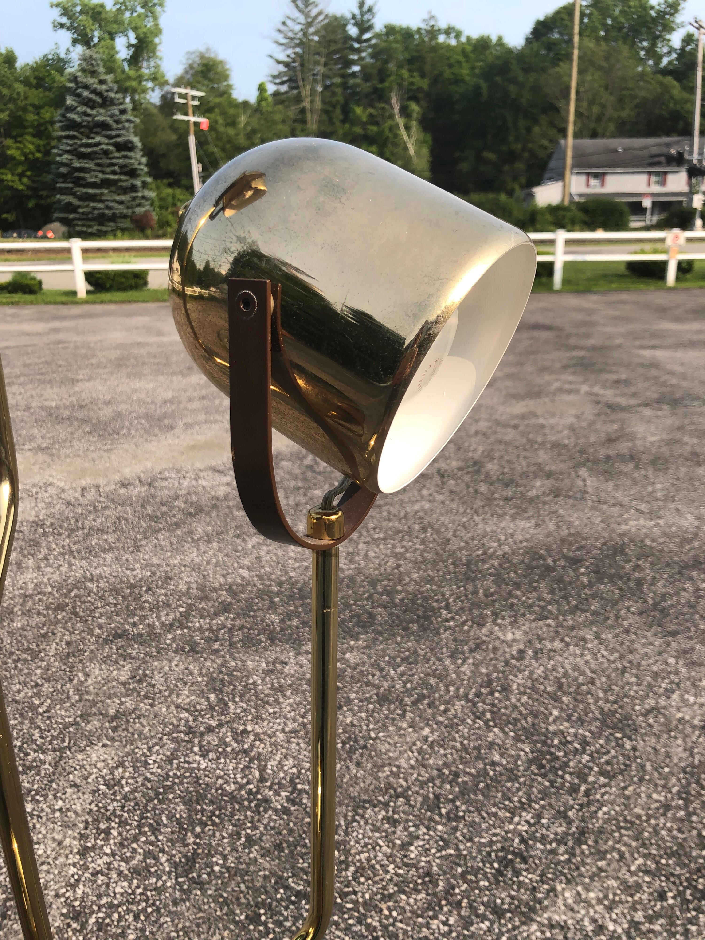 Iconic Brass Floor Lamp by Goffredo Reggiani, 1970s In Good Condition In Redding, CT