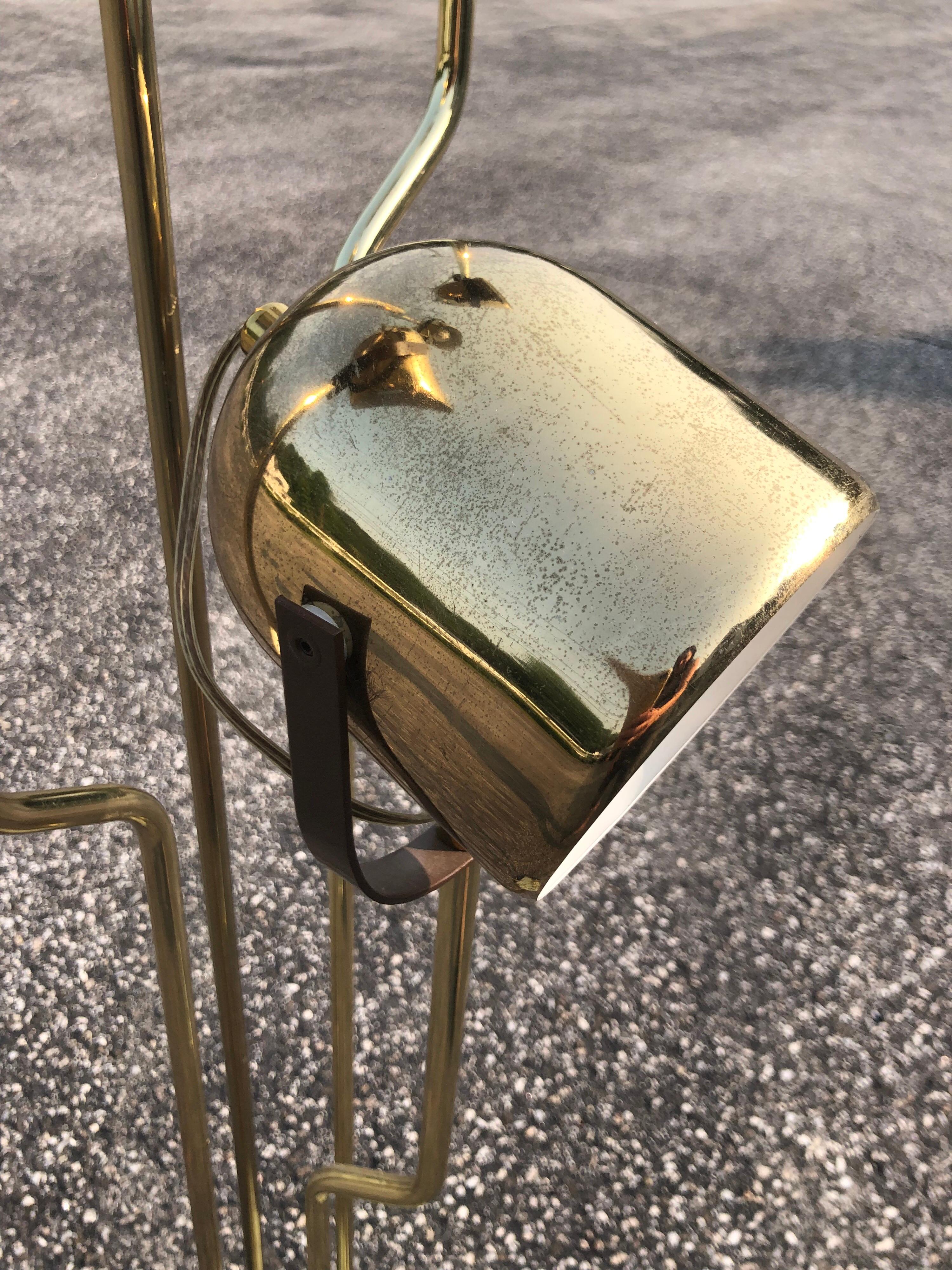 Iconic Brass Floor Lamp by Goffredo Reggiani, 1970s 1