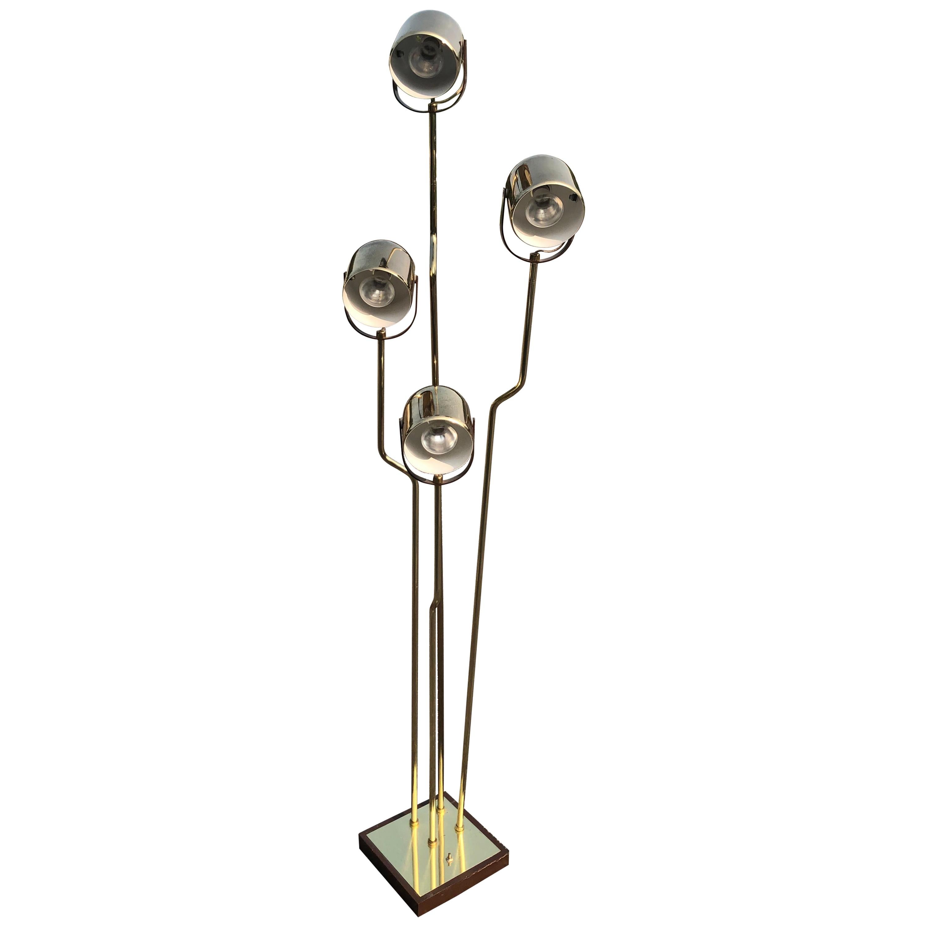 Iconic Brass Floor Lamp by Goffredo Reggiani, 1970s