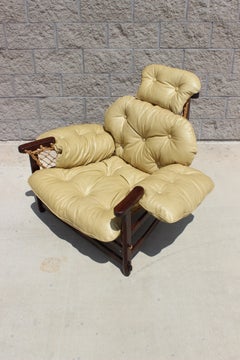 Iconic Brazilian "Jangada" Lounge Chair by Jean Gillon in Jacaranda, 1968