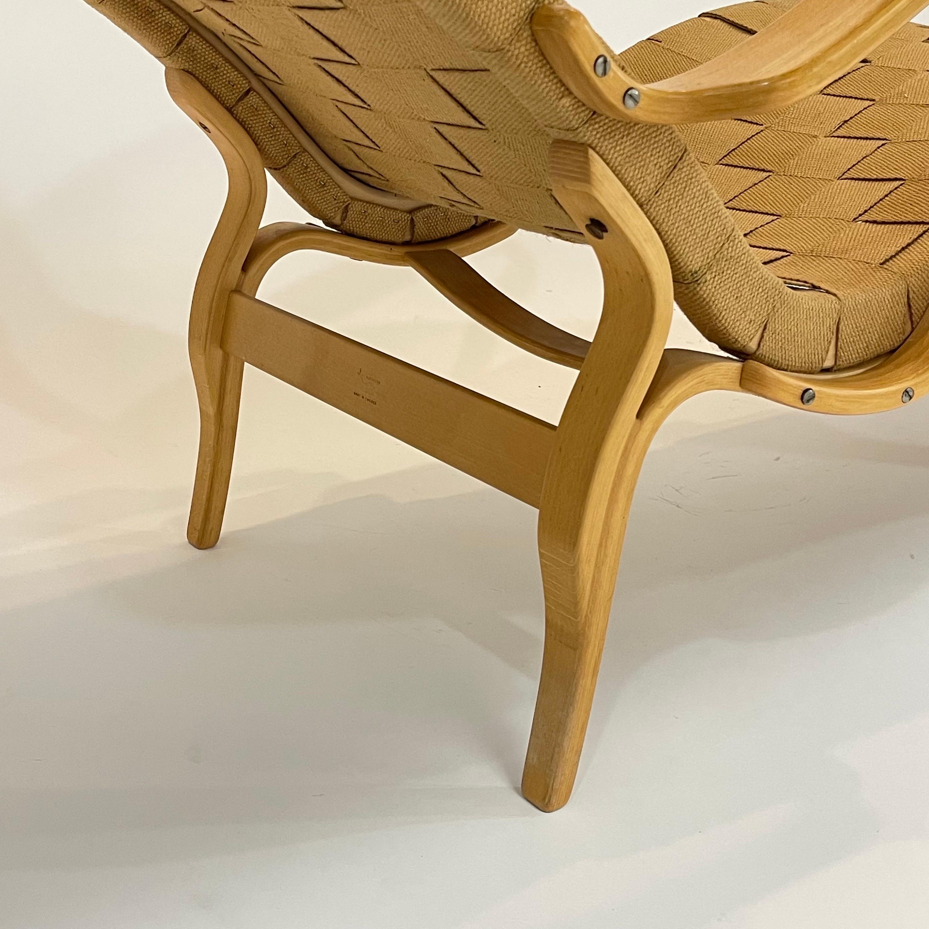 Iconic Bruno Mathsson Pernilla Chaise Lounge for Firma Karl Mathsson Sweden 1978 3