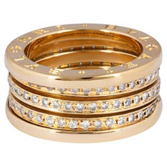 Vintage Iconic Bulgari B. Zero1 18ct Yellow Gold & Diamond Ring