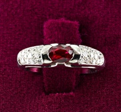 Iconic Bvlgari Ruby Diamond 18KT Ring 1980