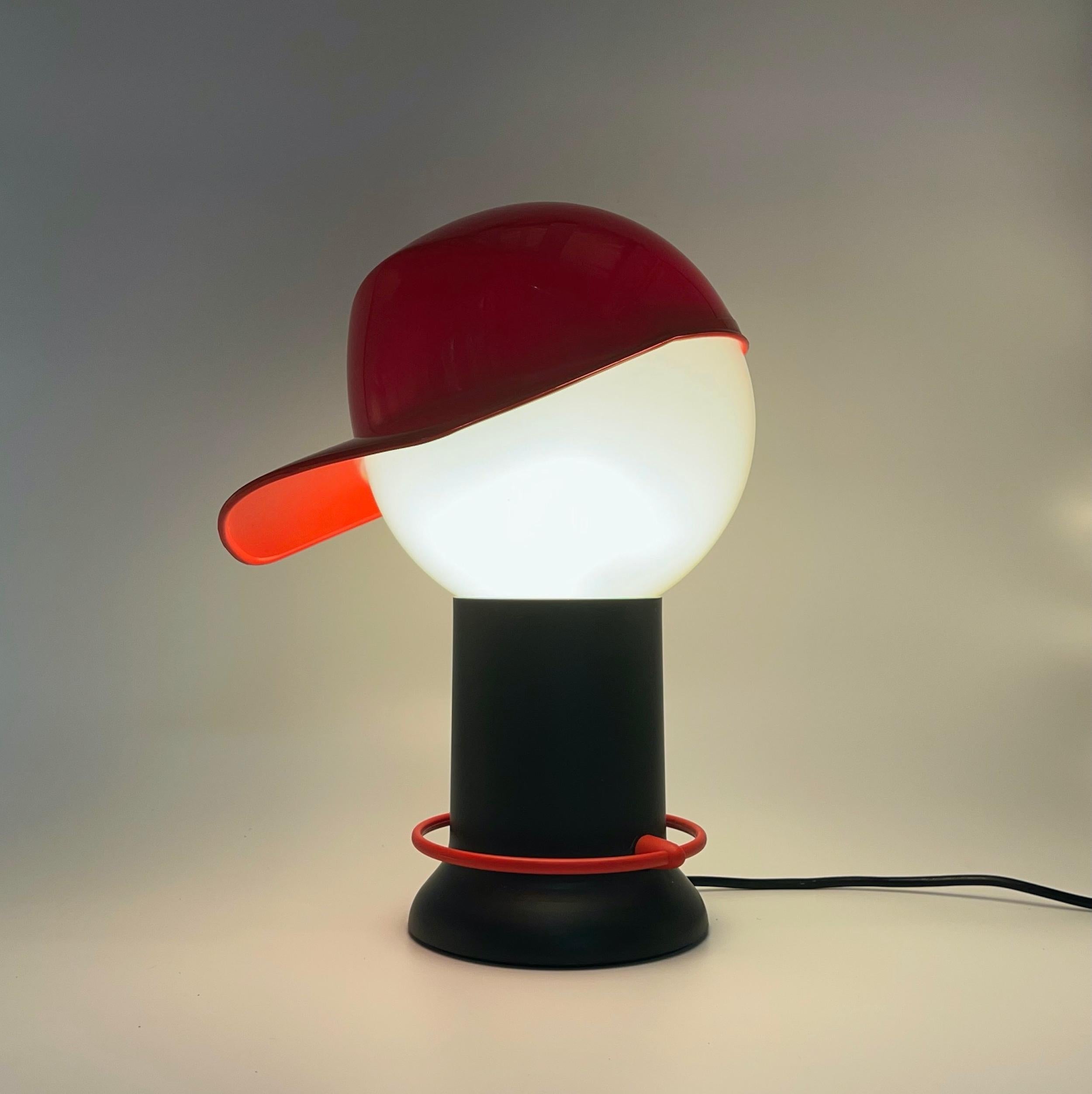 Iconic 'CAP' Table Lamp by Giorgetto Giugiaro for Bilumen Italy, 1980s For Sale 5