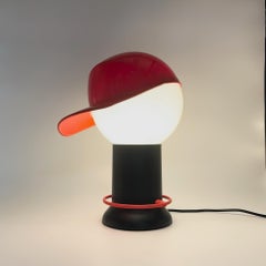 Icónica lámpara de sobremesa "CAP" de Giorgetto Giugiaro para Bilumen Italia, años 80