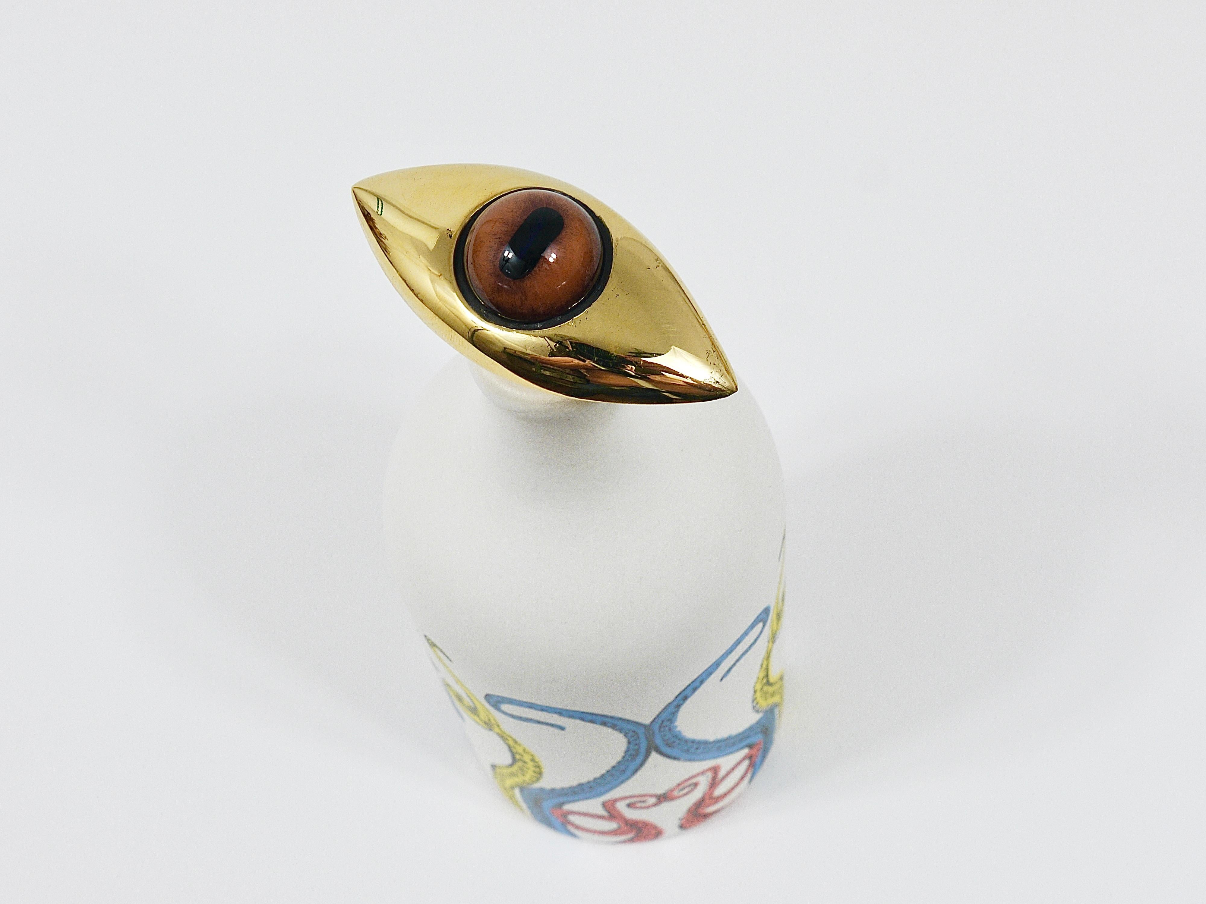 L'iconico tappo a occhio artigianale Carl Auböck #4538, sughero e ottone, Austria in vendita 4