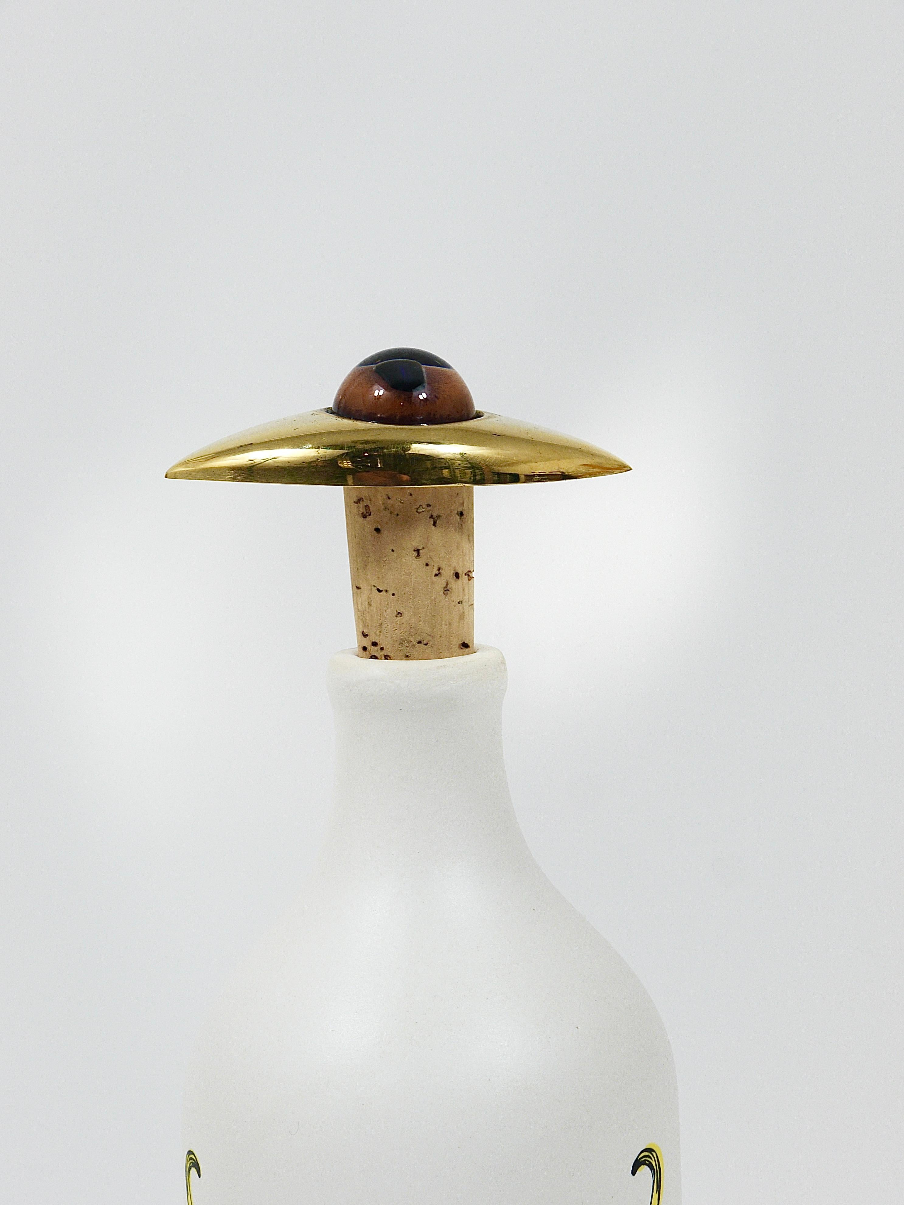 L'iconico tappo a occhio artigianale Carl Auböck #4538, sughero e ottone, Austria in vendita 8