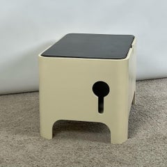 Icónico banco de madera con almacenaje Carlo De Carli de Fiarm, Venecia - Años 60