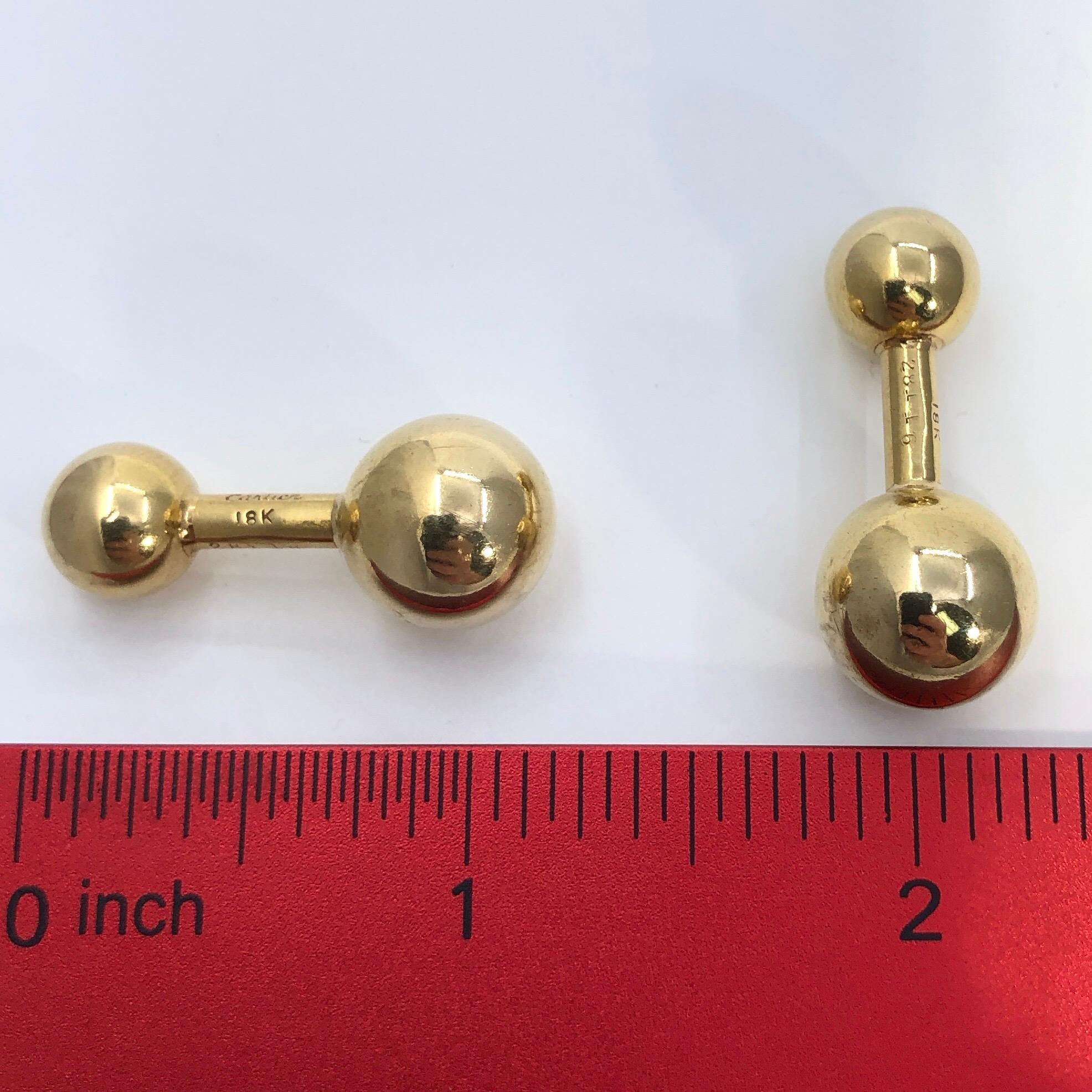 Iconic Cartier Dumbbell Cufflinks 2