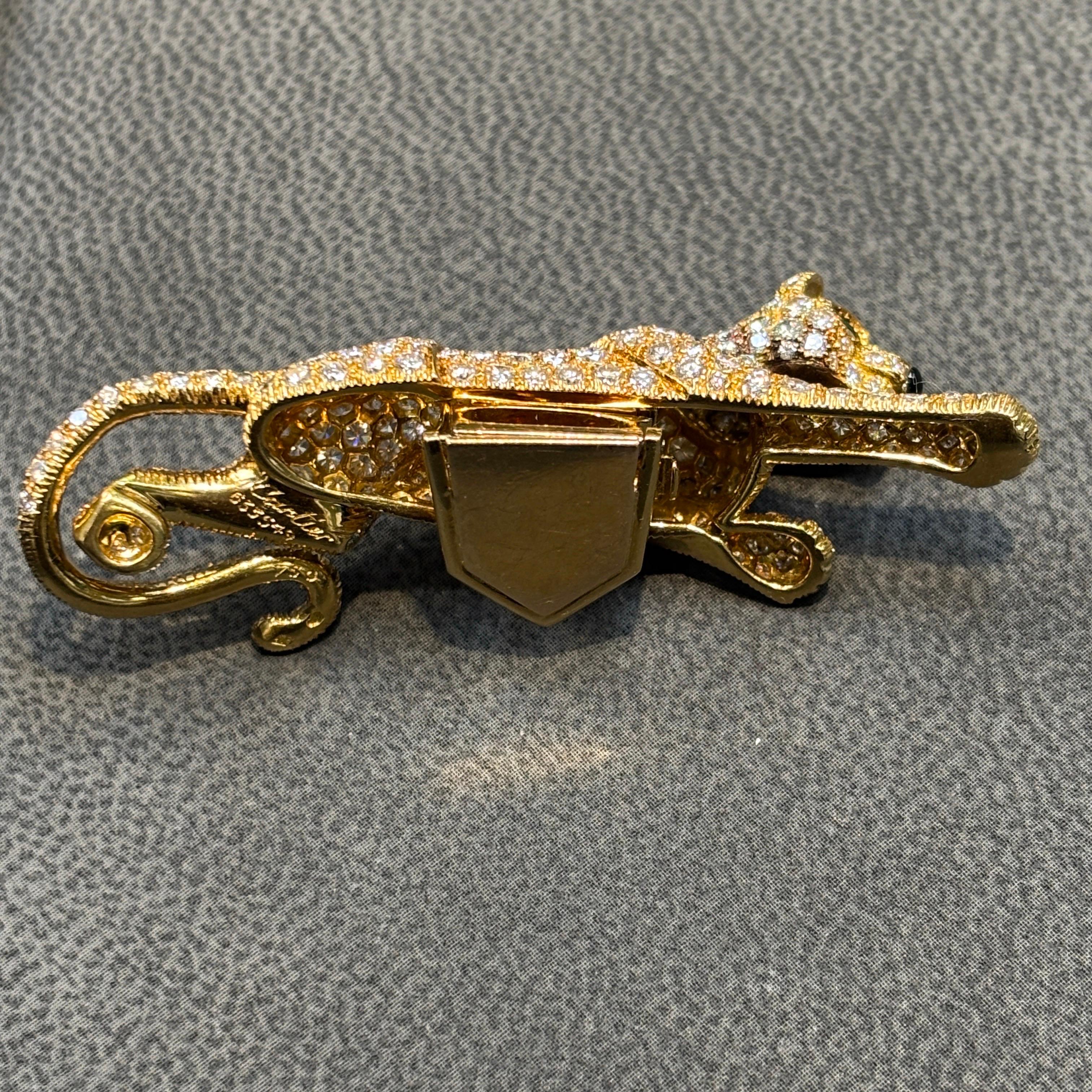 Icónico collar Cartier Five Row Maillon Panthere en venta 11