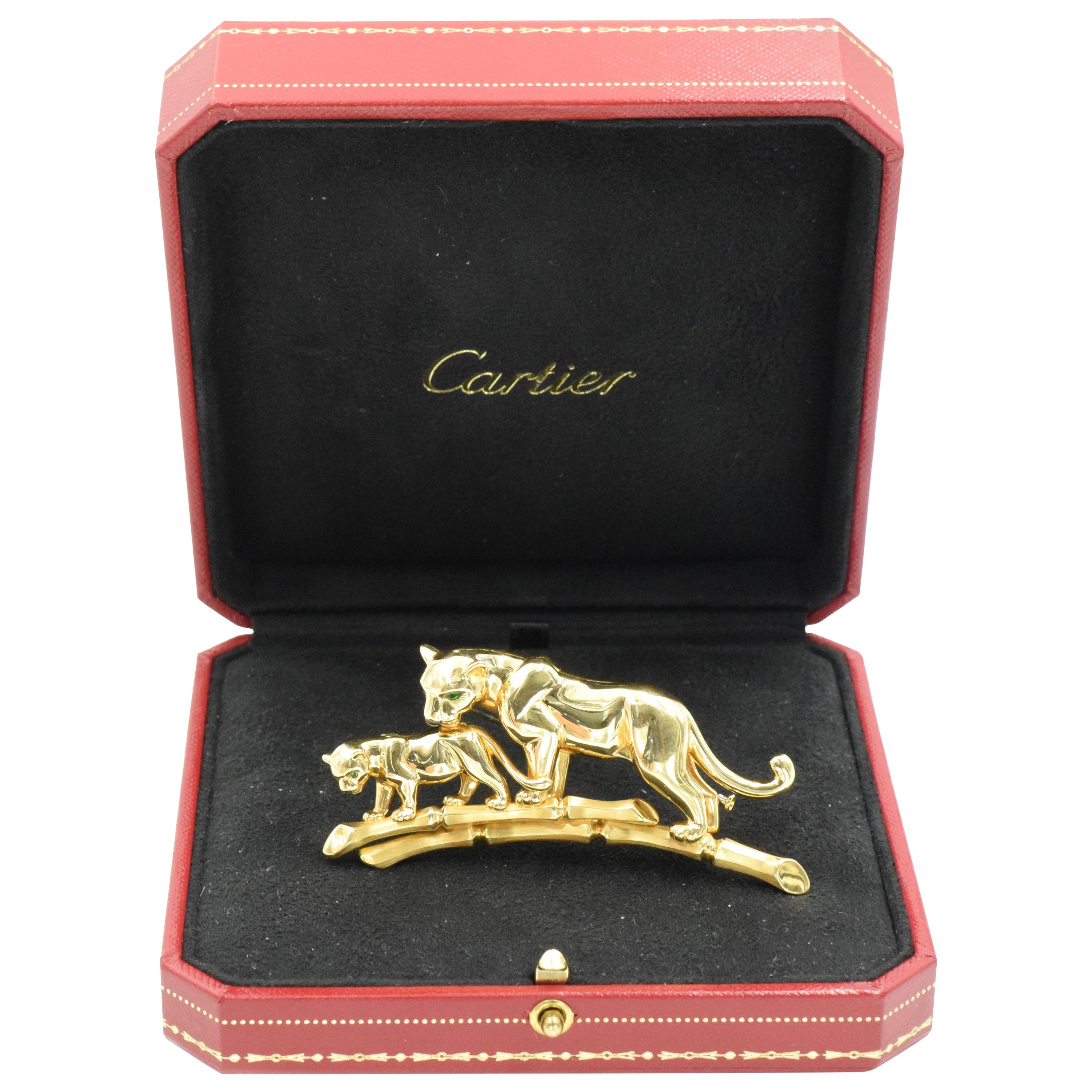 Iconic Cartier "Panthere" Gold Brooch