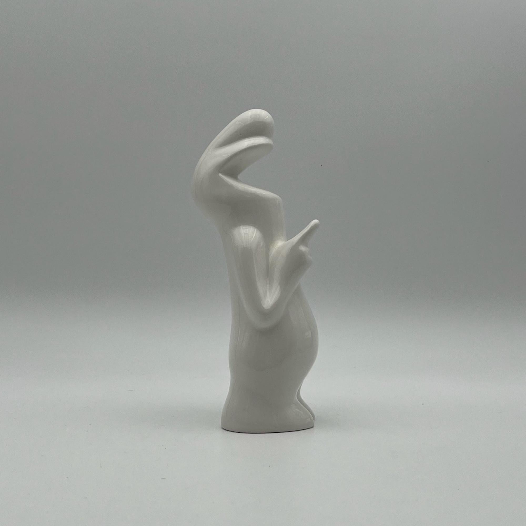 Iconic Ceramic Figurine 'La Linea' by Osvaldo Cavandoli, 1960s  1