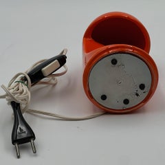 Iconic Orange Ceramic Lamp 'Longobarda' by Marcello Cuneo for Gabbianelli, 1960s