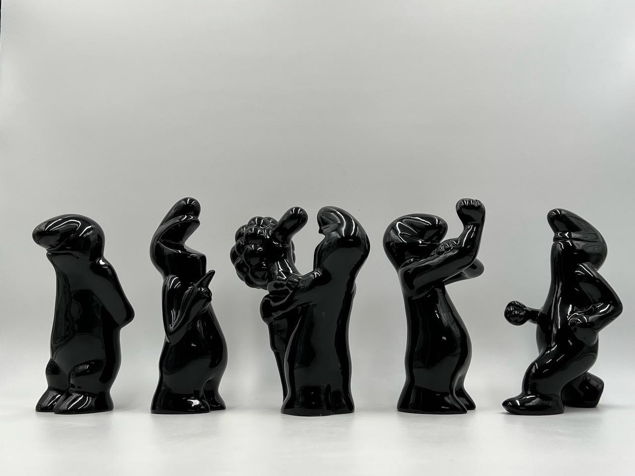 Iconic Ceramic Sculpture 'La Linea' Cavandoli - 'Brooding' Figurine, 1960s For Sale 6