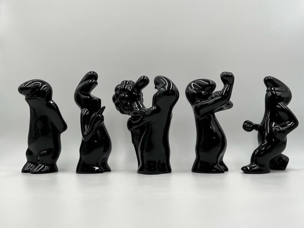 Iconic Ceramic Sculpture 'La Linea' Cavandoli - 'Brooding' Figurine, 1960s For Sale 3
