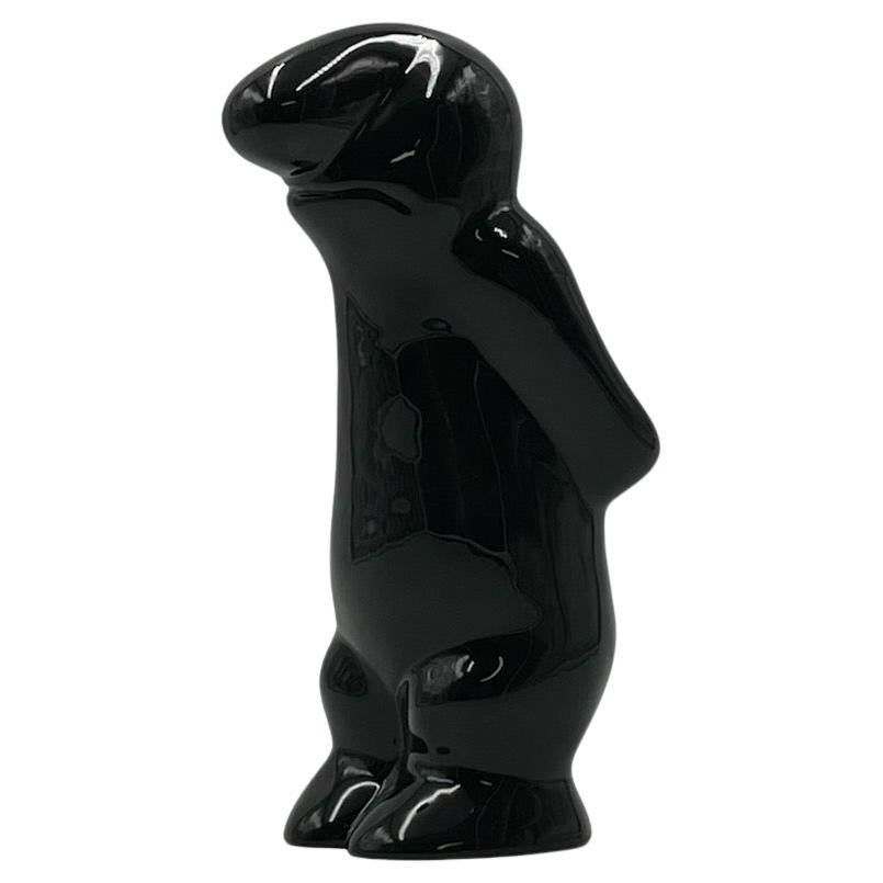 Ikonische Keramik-Skulptur „La Linea“ Cavandoli – „Bronzende“-Figur, 1960er-Jahre im Angebot