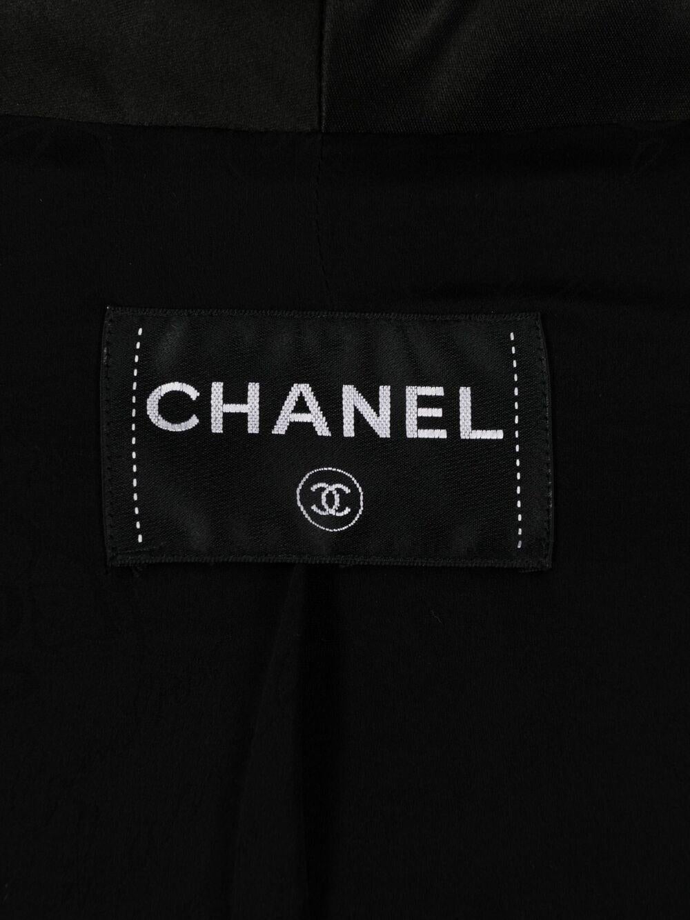 2012 Chanel París-Bombay Metiers d Art Chaqueta negra de algodón Boucle en venta 2