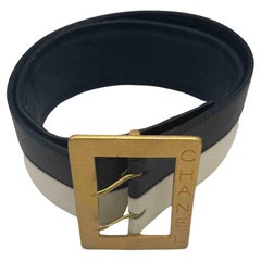 Iconic CHANEL Vintage Barbie Belt in Bicolor Leather