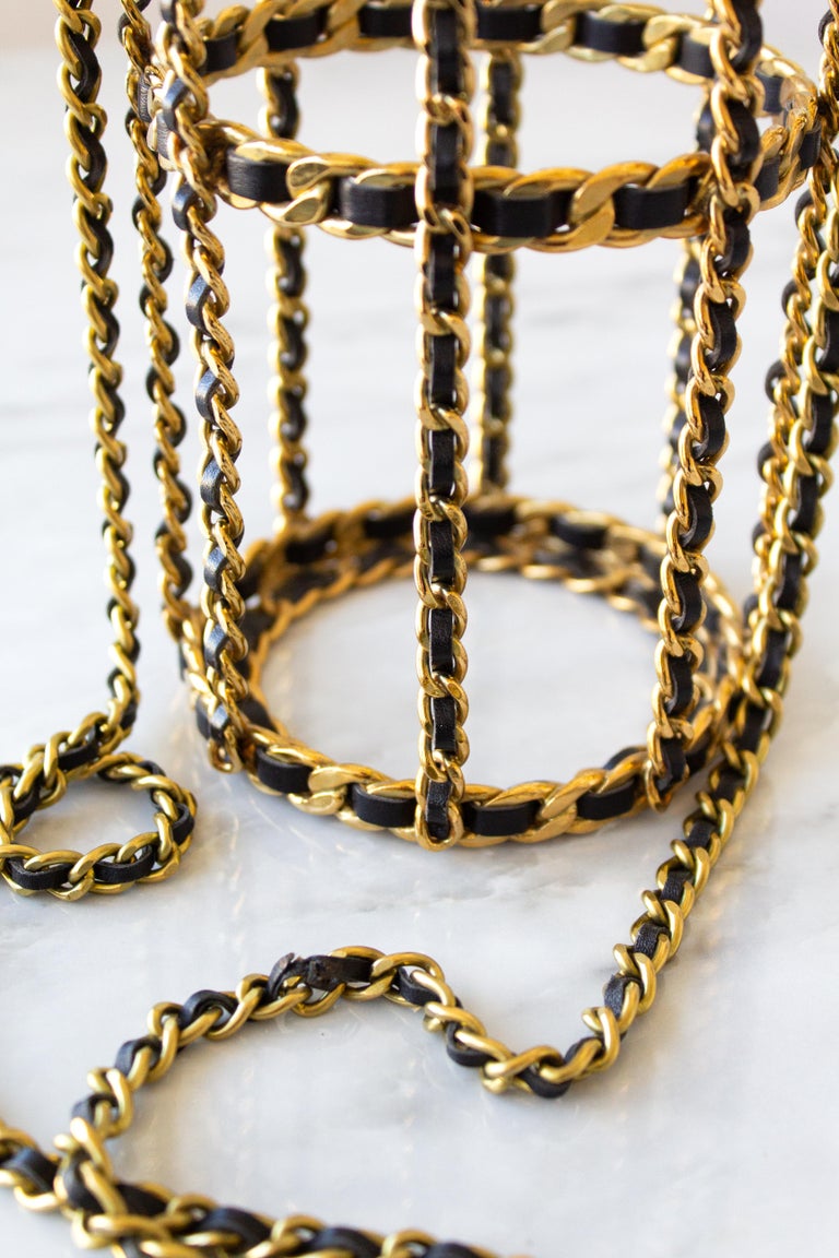 CHANEL Pre-Owned 1994 Structured chain-link Bottle Holder - Farfetch