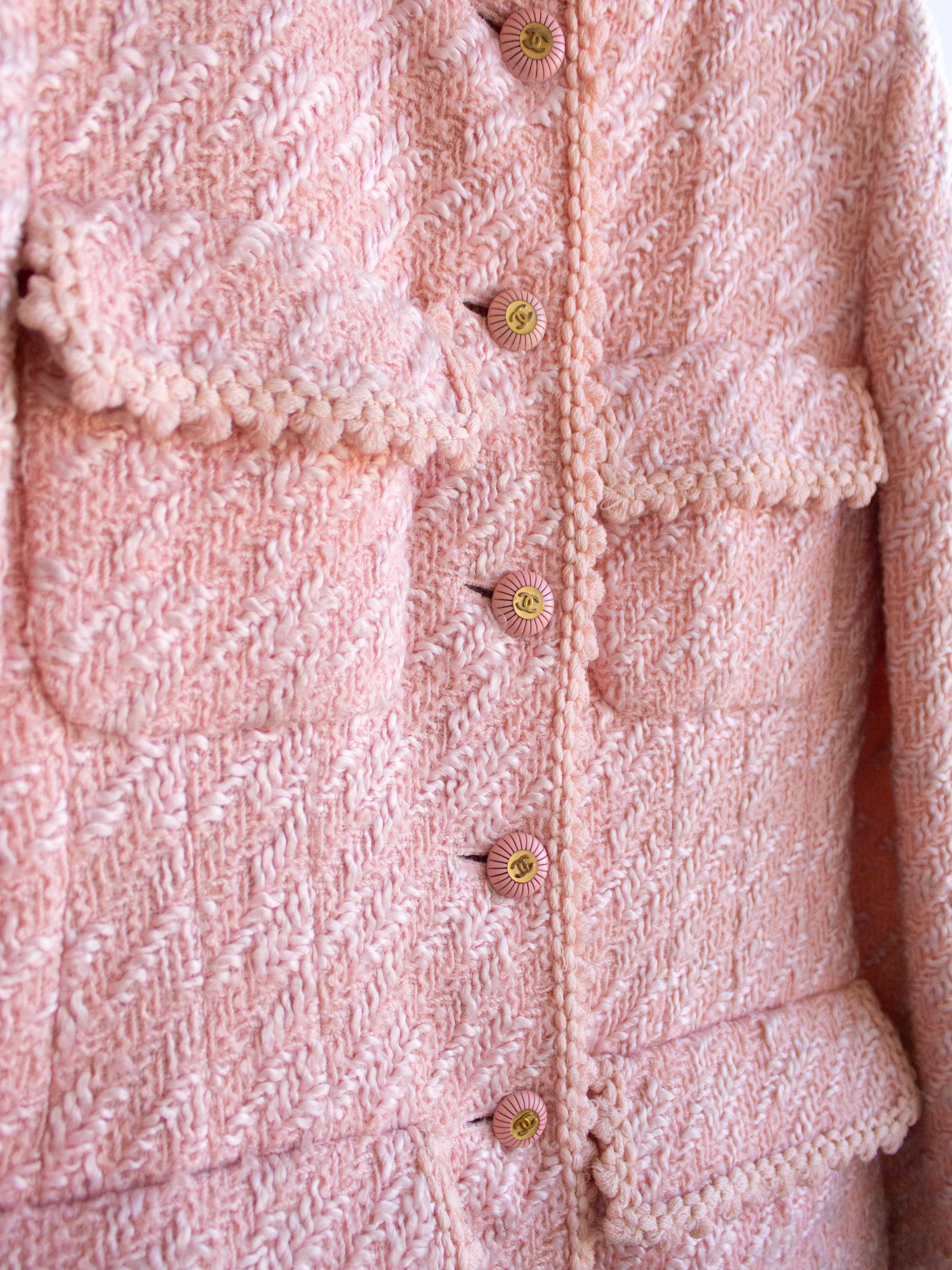 pink chanel tweed