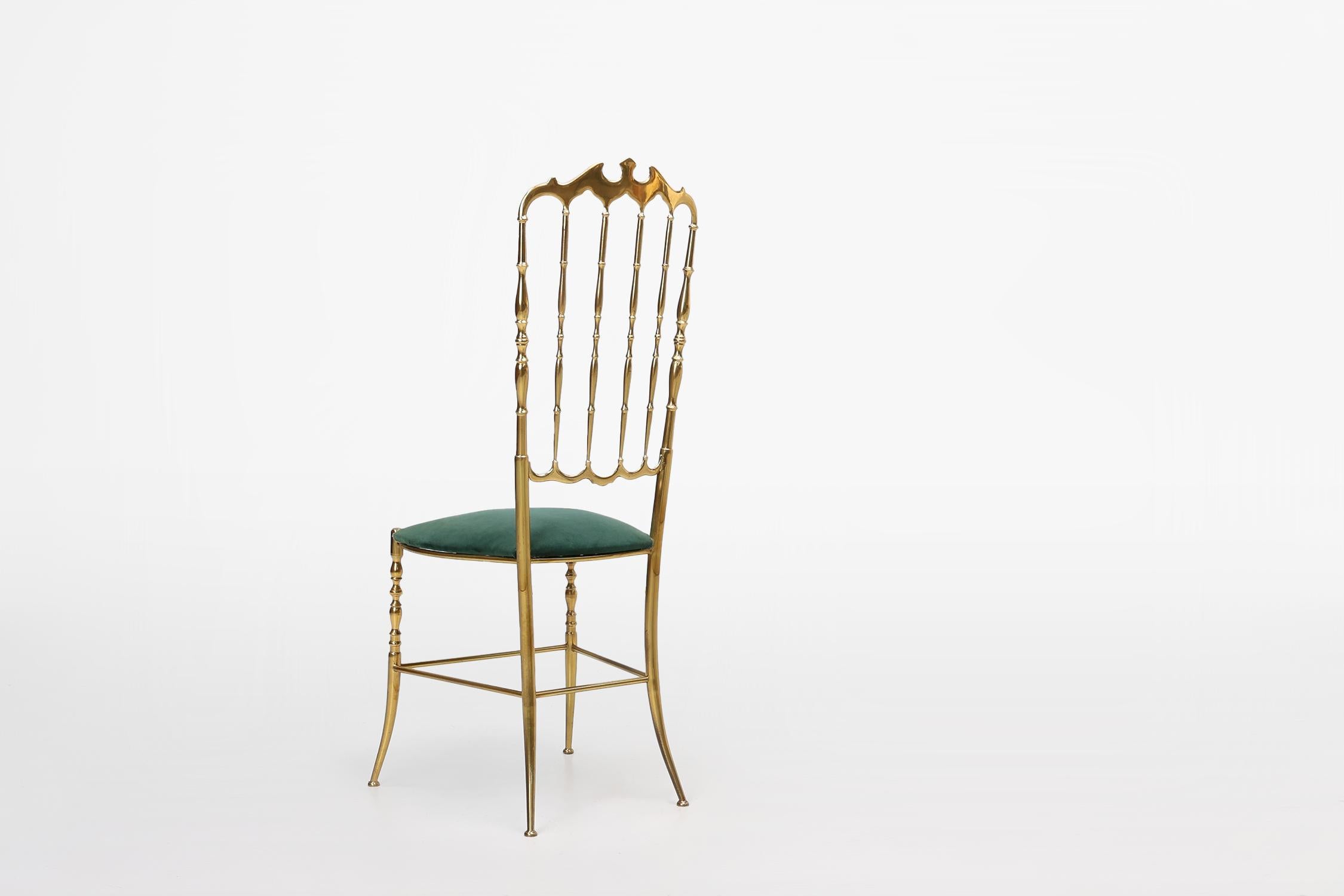 Hollywood Regency Iconic Chiavari chair by Giuseppe Gaetano Descalzi, Italy 1970s For Sale