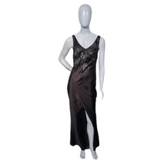 Robe noire à corsage perlée iconique Christian Dior par John Galliano, printemps-été 2005