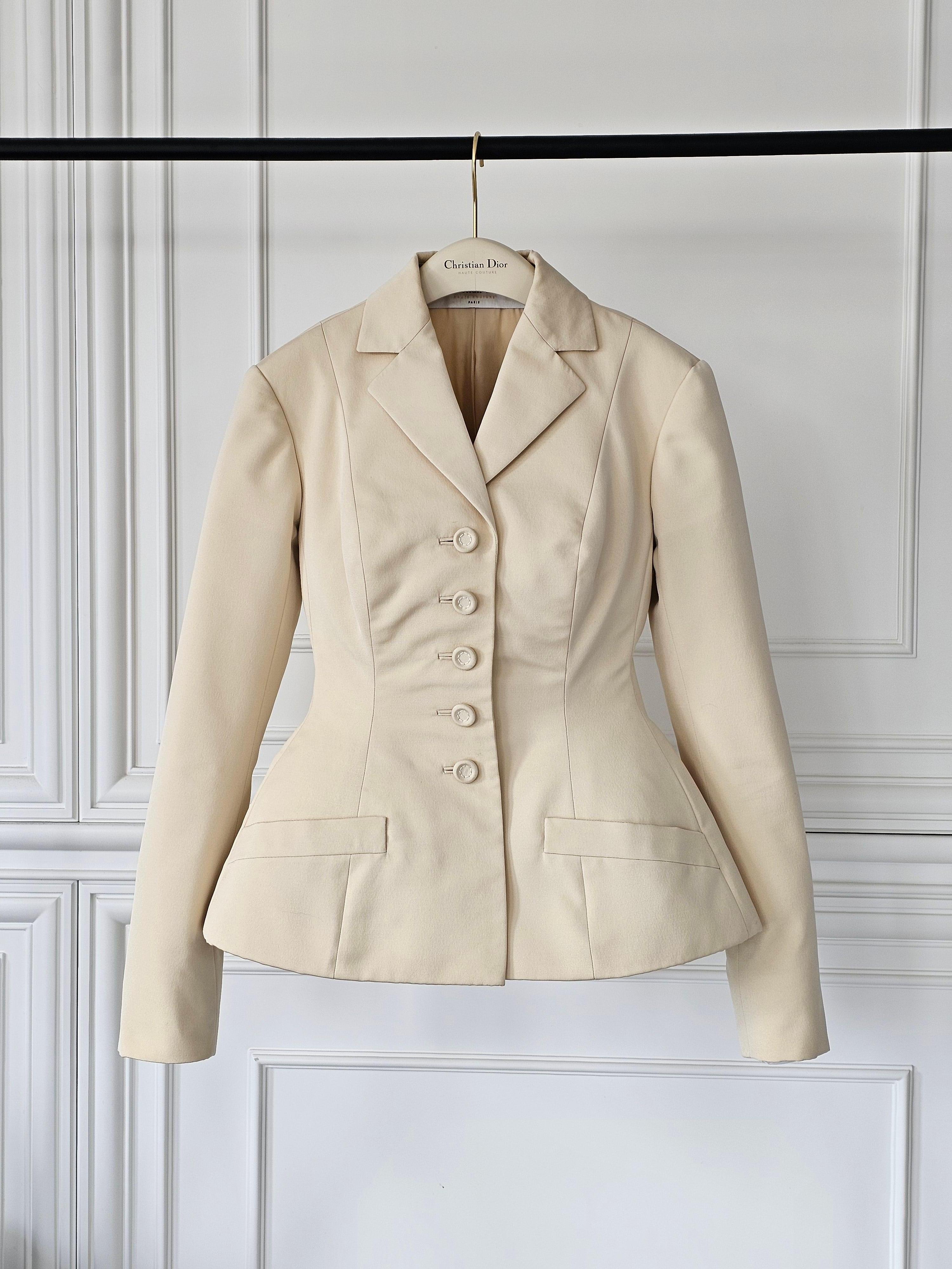 Iconic Christian Dior Haute Couture Bar Jacket! New Look 1947 impossible to buy!