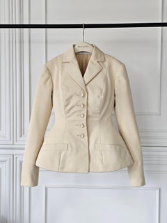 Iconic Christian Dior Haute Couture Bar Jacket! New Look 1947 impossible to buy!