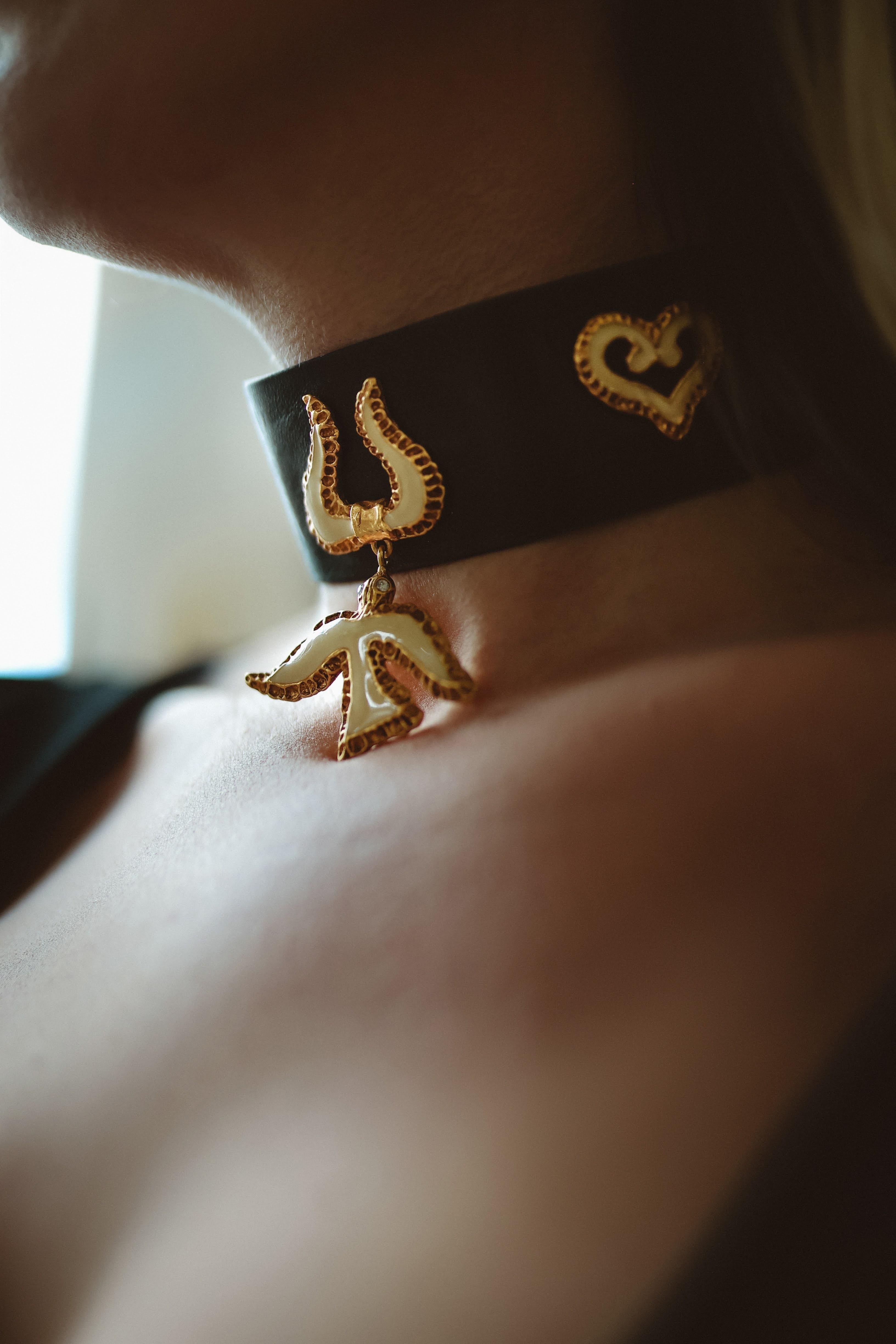 iconic Christian Lacroix runway choker 1994 For Sale at 1stDibs