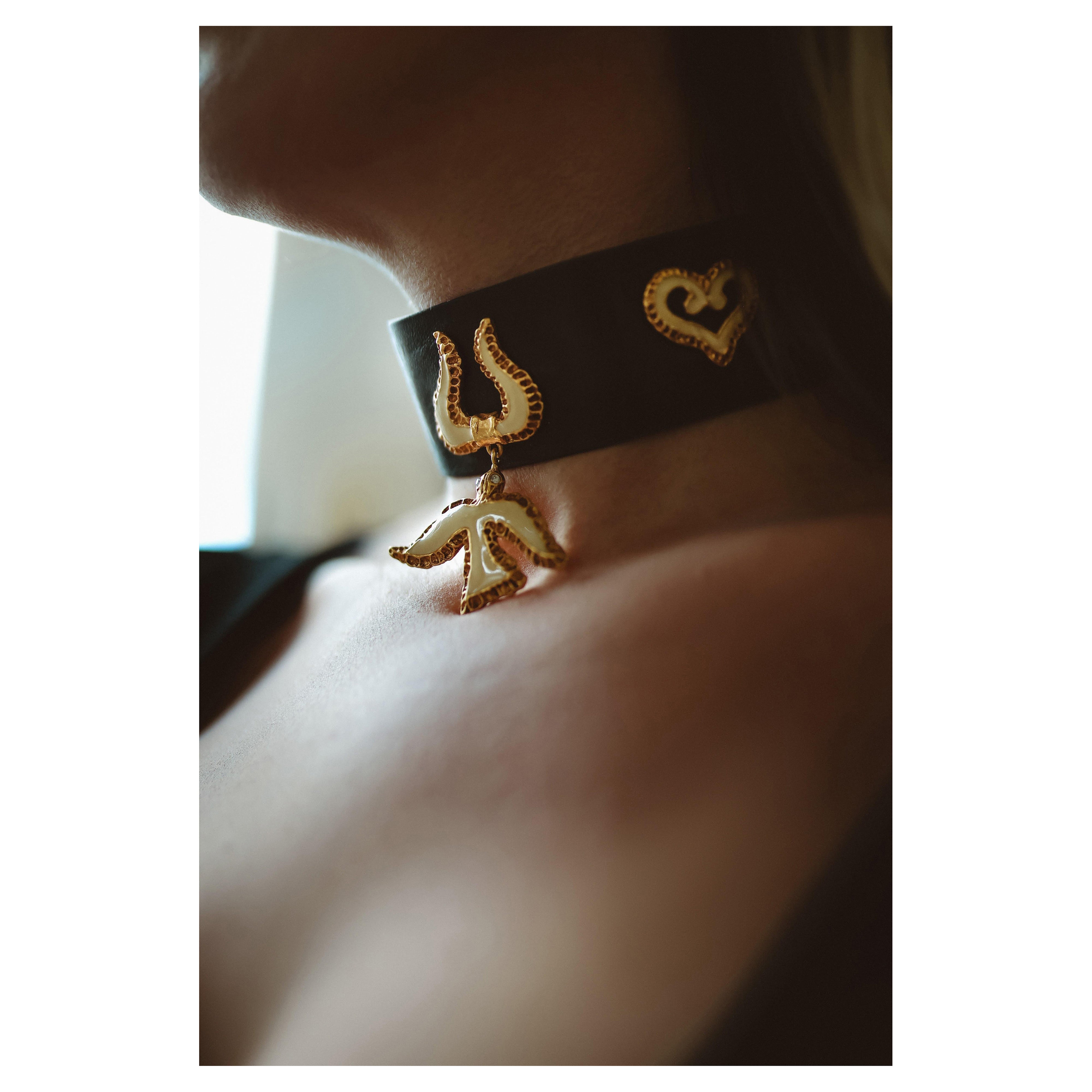 iconic Christian Lacroix runway choker 1994 in vendita