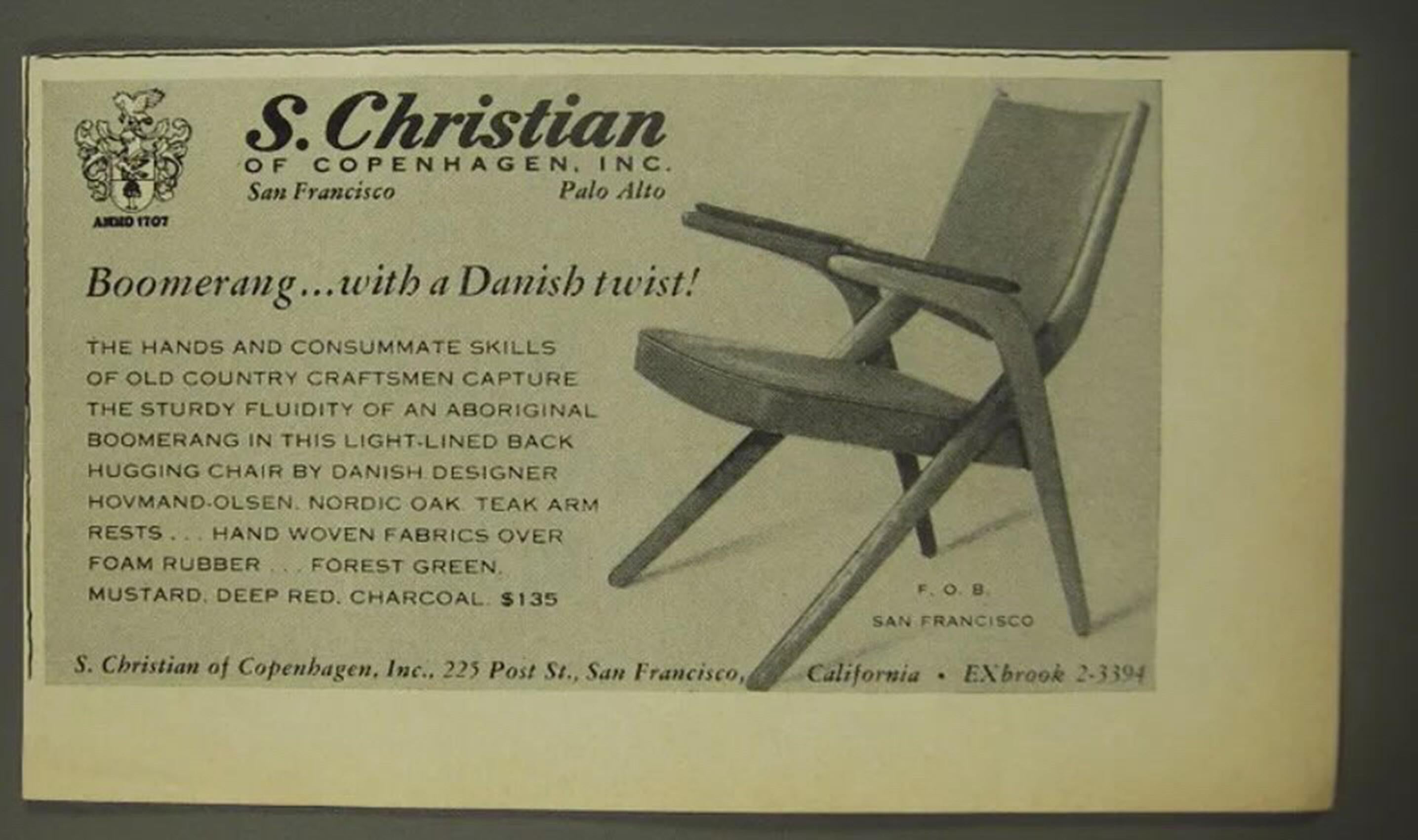 Arne Hovmand-Olsen Danish Modern Scissor Lounge Chair in Teak + Beech, 1960s For Sale 2