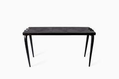 Iconic Console in Shagreen and Dark Bronze-Patina Brass by R&Y Augousti