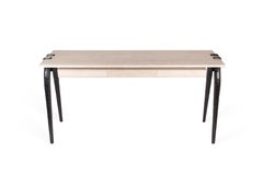 Iconic Console in Snakeskin and Bronze-Patina Brass by R&Y Augousti