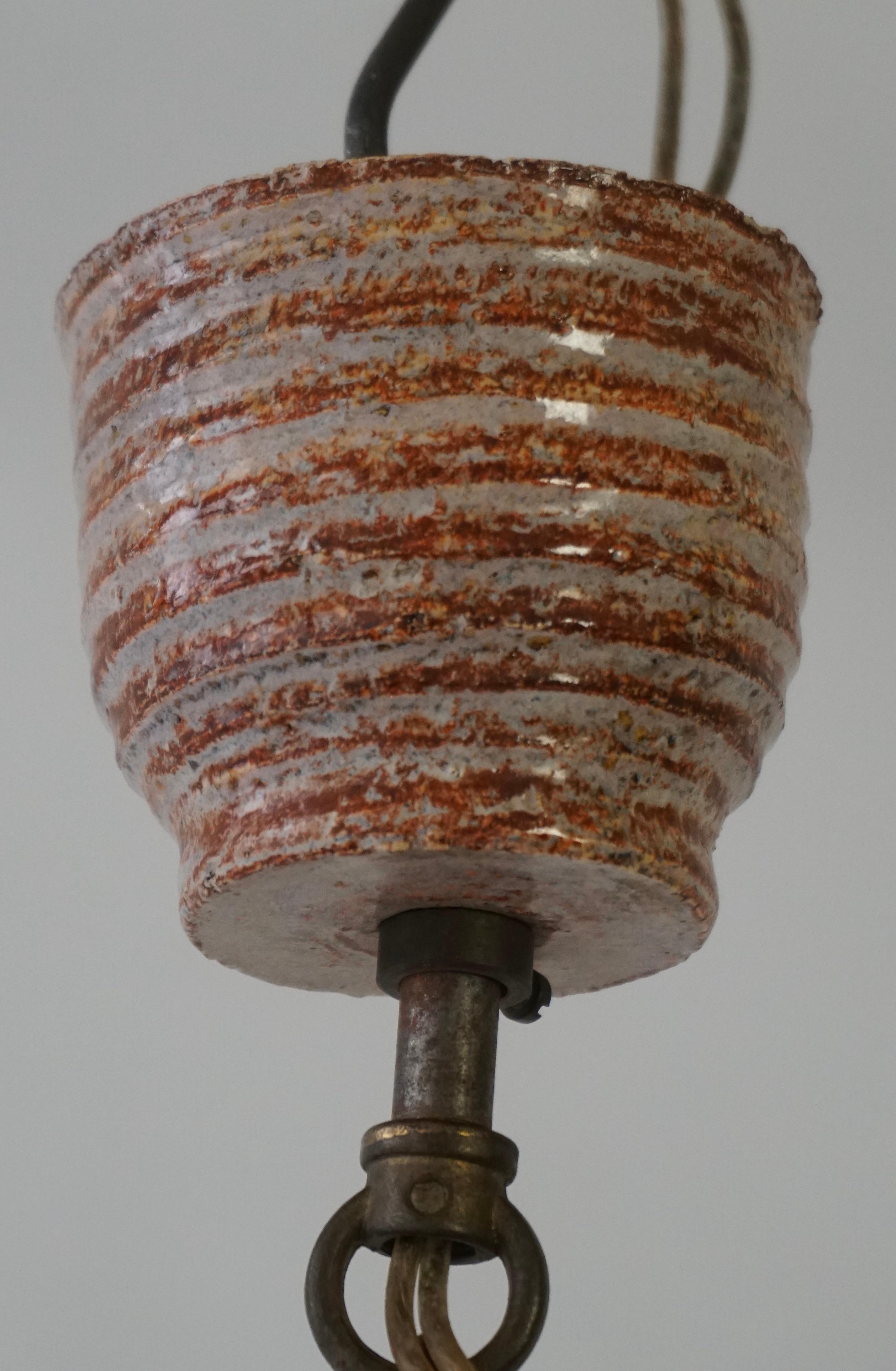 Lampe suspendue danoise emblématique en céramique en vente 4